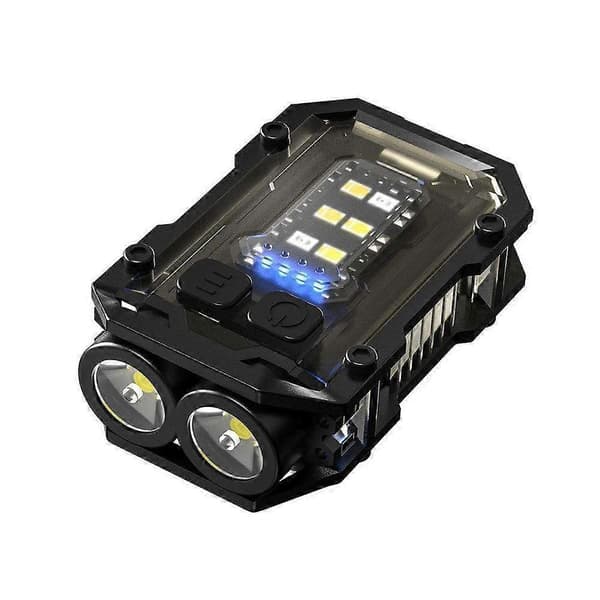 Monitoiminen miniavainperä LED-taskulamppu USB-ladattava kannettava taskulamppu B 1pcs
