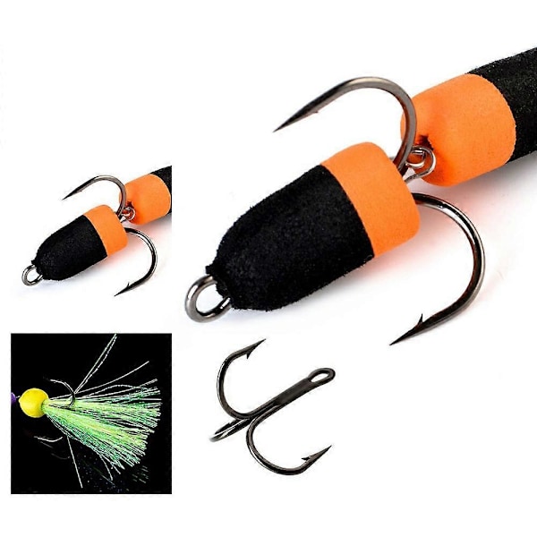FISHKING Myk Fiskeagn Myk Kunstig Agn med Trippelkrok Bass Fisketilbehør - Multicolor 009