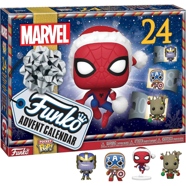 2023 Funko Pop! Adventskalender: Marvel - Jul, Flerfarvet, One Size