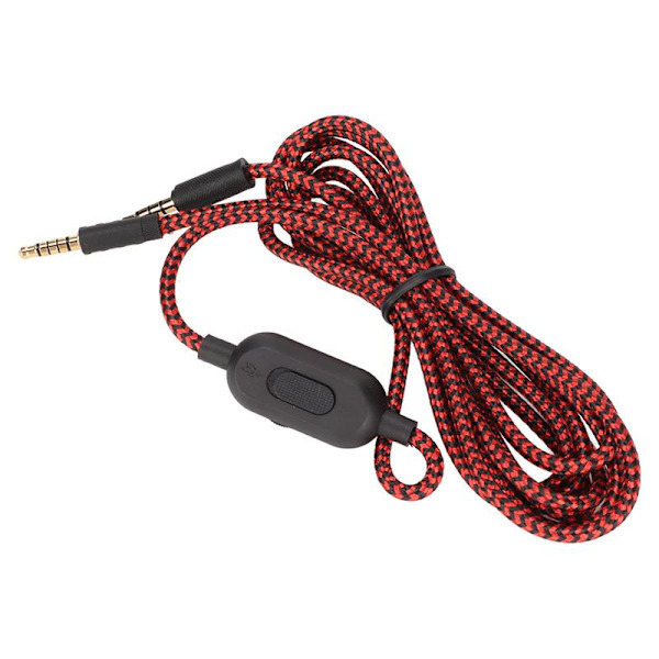 Headphone Cable Built-in Microphone Replacement Headset Cable with Volume Control for Logitech G433 G233 G Pro X PC Phone