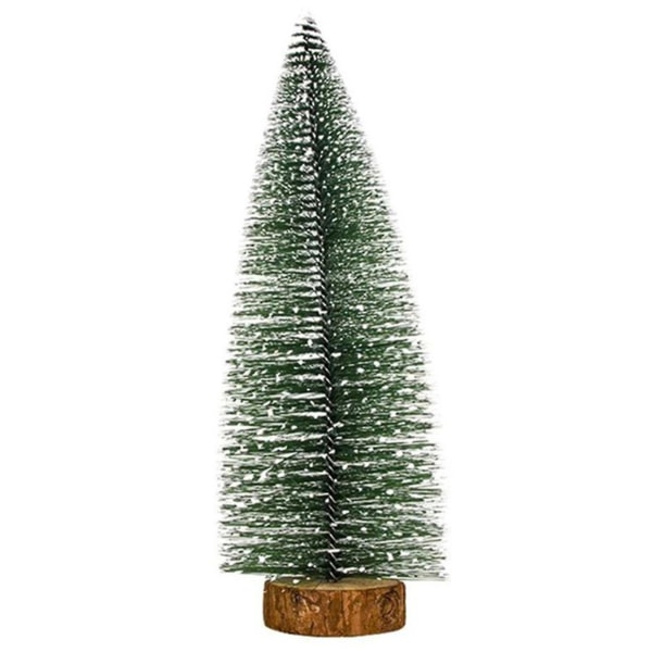 Joulukoriste Realistisen näköinen puinen pohja Haalistumaton eloisa väri 5 tyyliä erittäin simulaatio keinotekoinen mini joulukuusi kodin tarvikkeet E