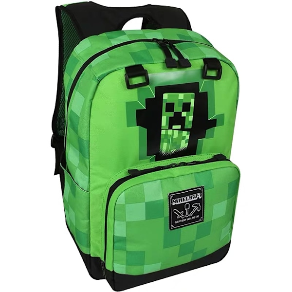 Minecraft skolesekker for grunnskole- og videregående elever, barneryggsekker, stor kapasitet, komfortable og lette å bære A2 A2