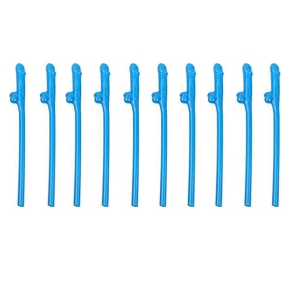 10pcs Bachelorette Straws,bride Drinking Straws Novelty Hen Night Toy Drinking Accessories Bride To Be Hen Do Bag Filler Blue