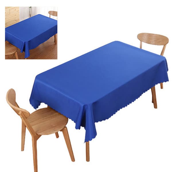Rektangulær polyesterdug, rynkefri og krympefri dug til spisebord, konferencebord, kongeblå 1,8x2,6m / 5,9x8,5ft