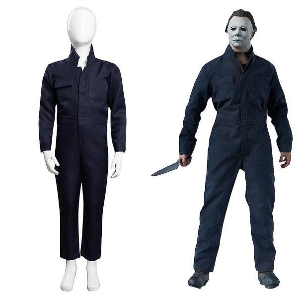 Snabb leverans 2021-filmen Halloween Kills - Michael Myers Cosplay Kostym Kläder Barn Barn Halloween Carnival Kostym M
