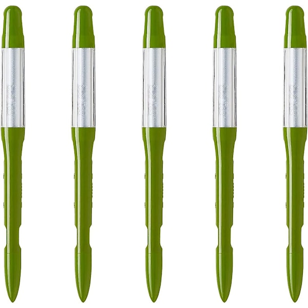 Hgbd-sustee Aquameter, Set Of 5, Plant Soil Moisture Sensor (green, Small) - Green Set Of 5