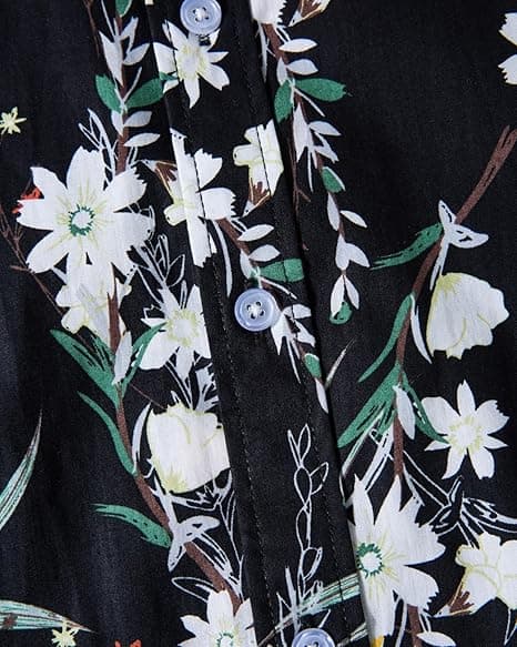 Kortermet hawaiiskjorte med knapper
