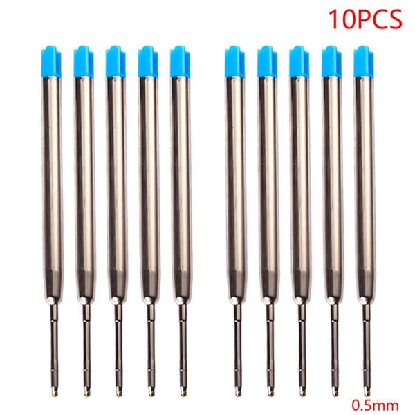 10 stk 0,5 mm G2 Metal Roller Kuglepen Refill Medium Spids 1