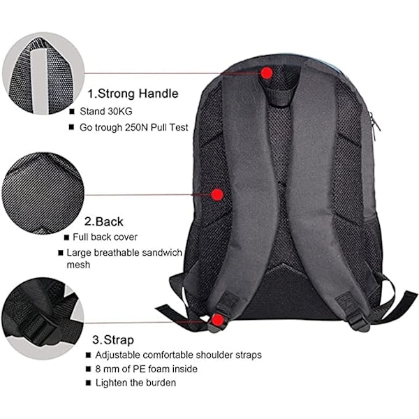 Skole Rygsæk til Drenge Piger Teenagere Letvægts Laptop Rygsæk Casual Daypack