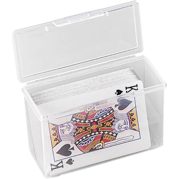 Portable Playing Card Case Container Plastic Gaming Card Holder Organizers Empty Snaps Closed Card Storage Box Card Deck Case Organizers Card Protecto