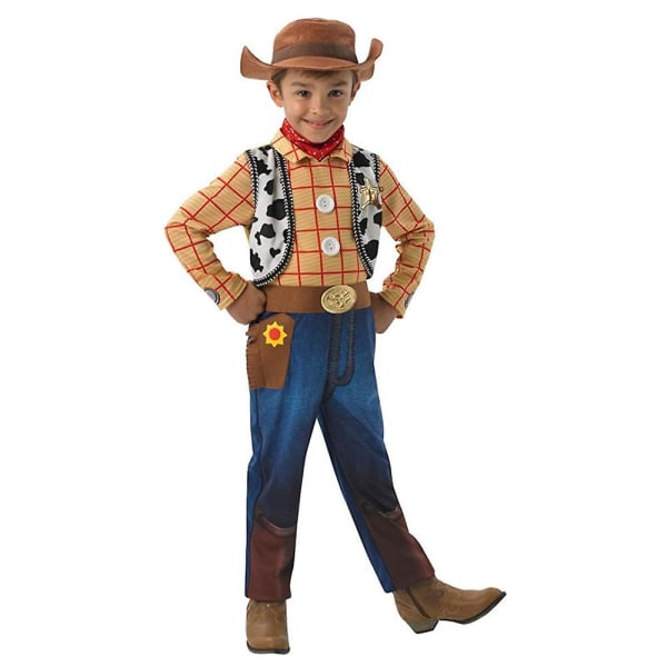 3-12 Years Kids Boys Toy Story Woody Character Sheriff Woody Cosplay Costume Set Outfits Gifts