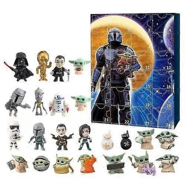 Halloween-kostymer 2024 Star Skywalker Yoda Baby Julkalender Blind Box Star Wars 24 Presenter Countdownkalender A123