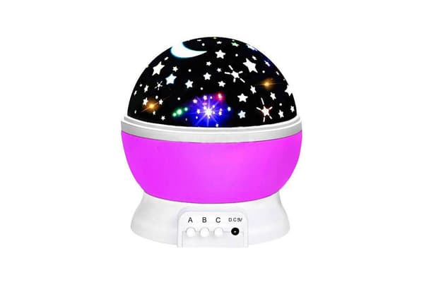 Roterende LED-projektor for barn - Stjernehimmel nattlys