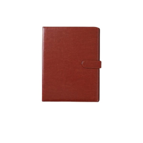 A4 Clipboard Folder Pu Leather A4 File Folder Business Document Manager Clip Brown