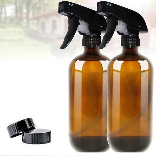 Sprayflaska påfyllningsbar flaska för förvaring 2 st glas och plast