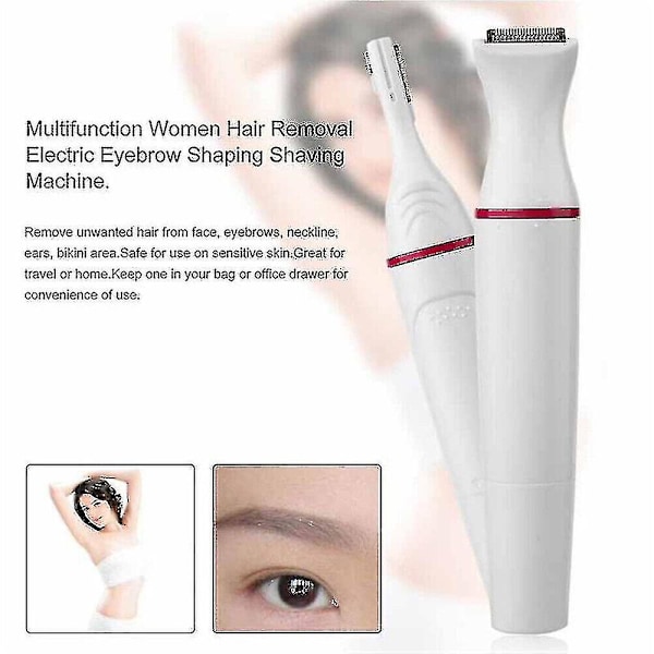 5 i 1 Elektrisk Dame Shaver Hår Arm Ben Bikini Ansigt Fjerner Dame Razor Trimmer