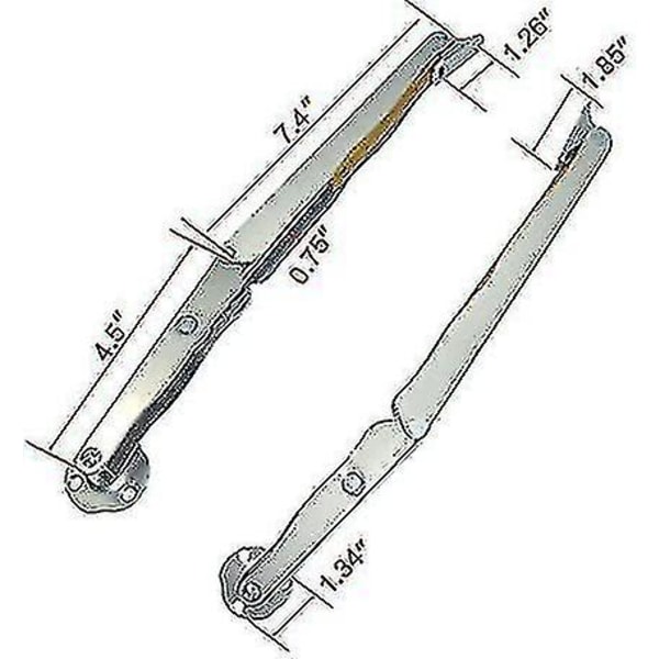 2 stk gassfjær lokkstøtte, kraftig gassfjær, 100n/10kg sikkerhetshengsler for leketøyskasse, tatami-støtter gassfjær hydraulisk stang, for kjøkkenskap D
