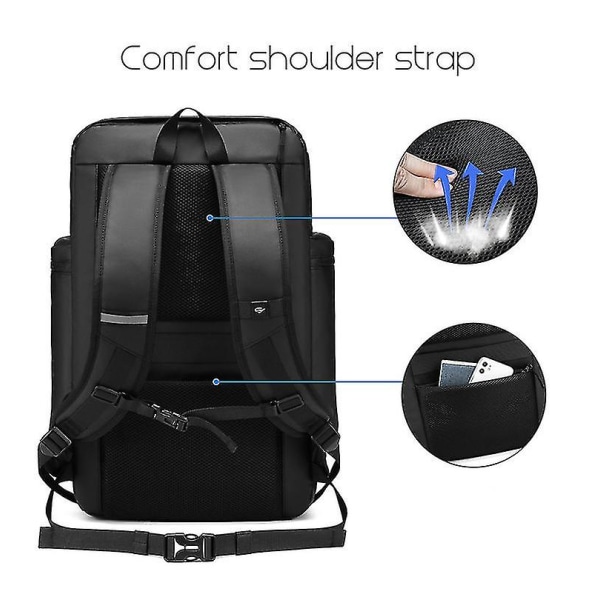 Vandtæt Oxford multifunktionel rygsæk udendørs sportstaske med bærbar taske til mænd