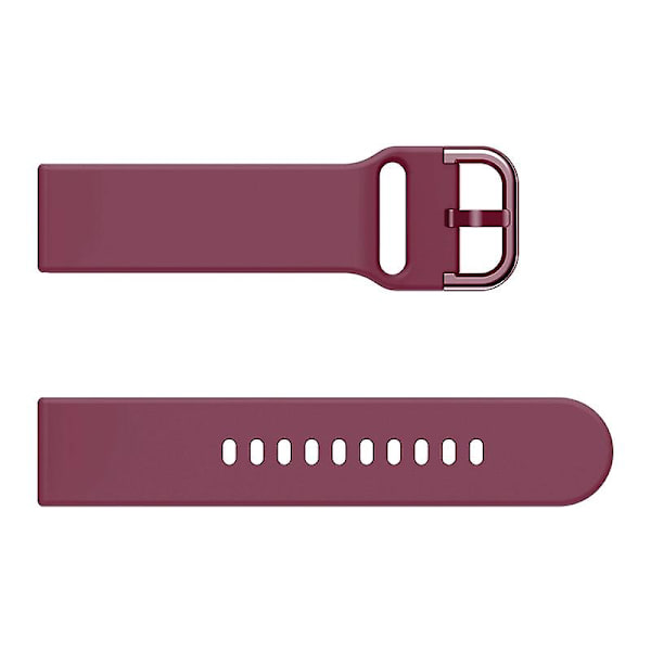 22mm för Huawei Watch Gt2e/gt/gt2 46mm silikonarmband Wine Red