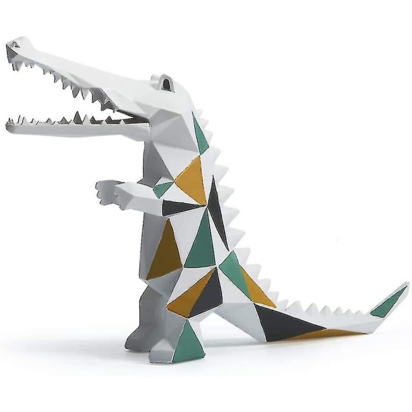 Krokotiilipatsas Eläinveistos Figuraatti Moderni Eläinsisustus Sisustus Olohuone Lahjataide 17cmh