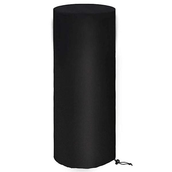 Patio Heater Covers Waterproof Outdoor Heater Cover 210d Oxford Waterproof, Windproof, Protection A black