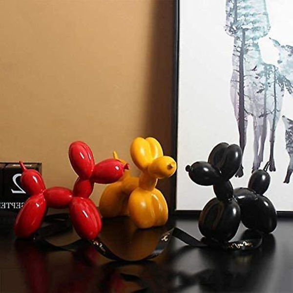 Kreativ harpiks ballonhund skulptur sød dyr statue moderne håndværk ornamenter gaver kontor des