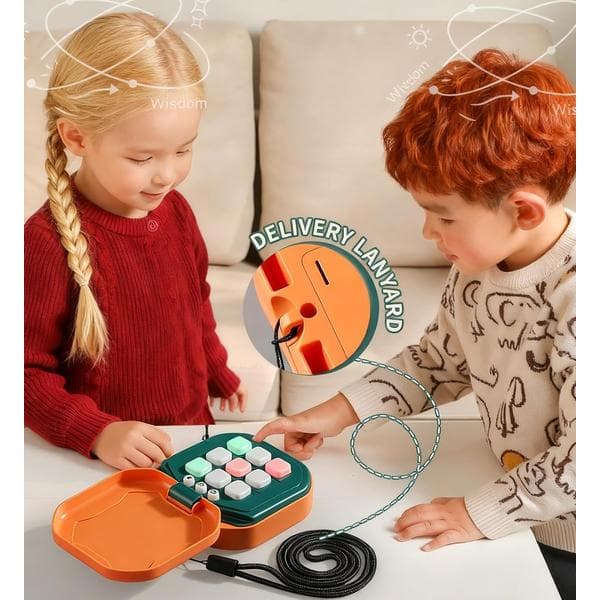 Multi-in-one Handheld Digital Tic-Tac-Toe Game with Silent Mode, a Portable Learning Toy and Gift.