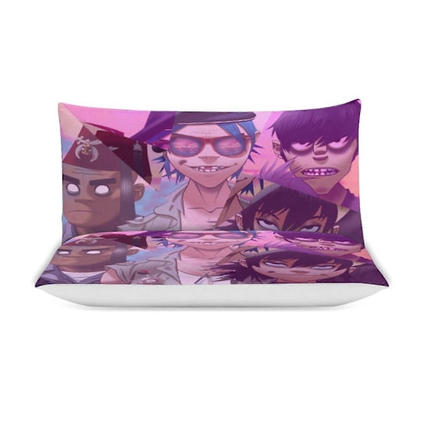 x191 Gorillaz 3-delat Sängklädesset Varmt Och Bekvämt Mjukt Påslakan Sängset med 1 Påslakan Och 2 Örngott för Sovrum b191 200x200cm 78x78in