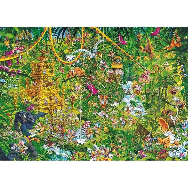 Heye Triangular Deep Jungle, Ryba Jigsaw Puzzle (2000 bitar) 2000 Pieces