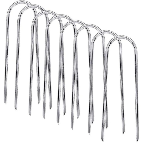 Trampolin Stakes Heavy Duty teltpløkke, galvaniserede U-ankre, 8 stk