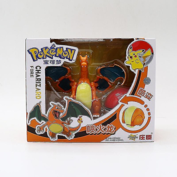 Deformert Pikachu-dukke Pokeball Barneleke Gave Deformerte leker Charizard