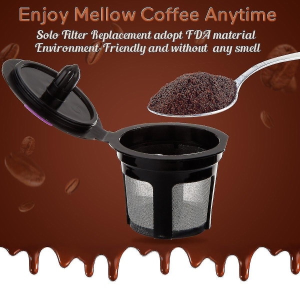 Kaffefilter 6st Återanvändbar påfyllningsbar K-cup pod