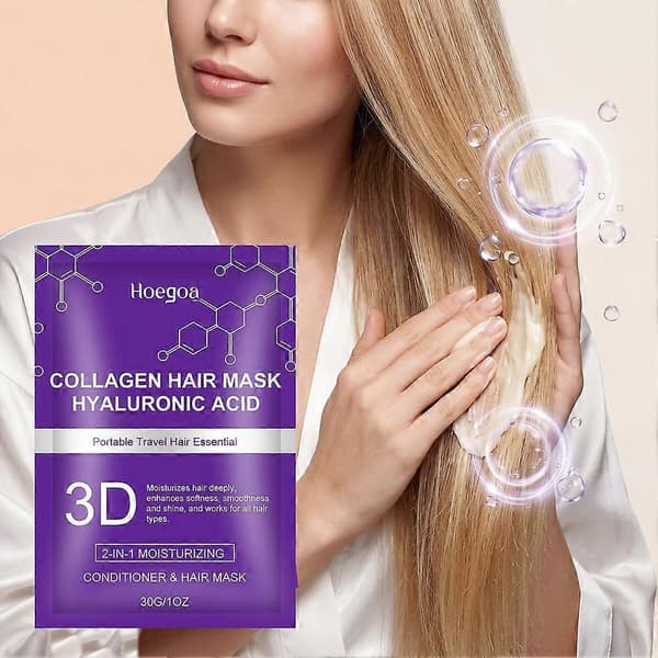 Kollagen Hyaluronsyra Hårmaskpåsar - 30g