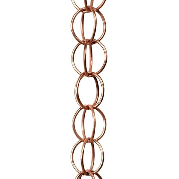 Regnkæde med stålblade, 1 m længde, metalhavekunst, gave til mor, regnkæde til tagrender, regnvandsopsamler til nedløbsrør med adapterring