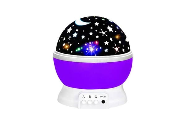 Roterende LED-projektor for barn - Stjernehimmel nattlys