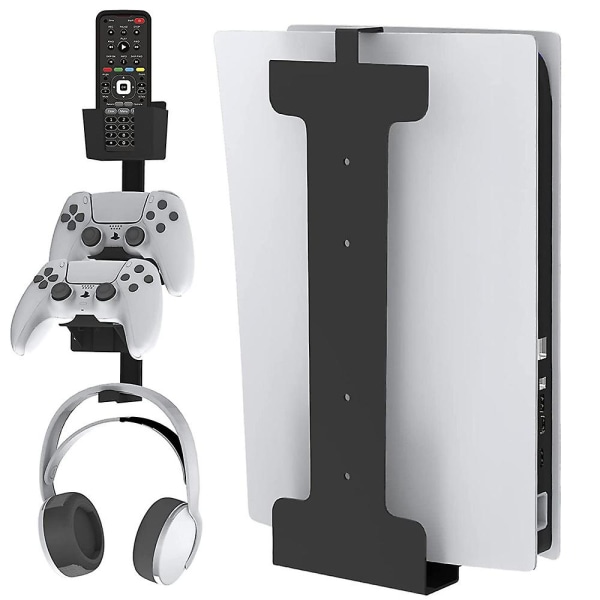 Bekvämt PS5-spelkonsol Väggfäste Säkert förvaringsställ för spelkonsol black