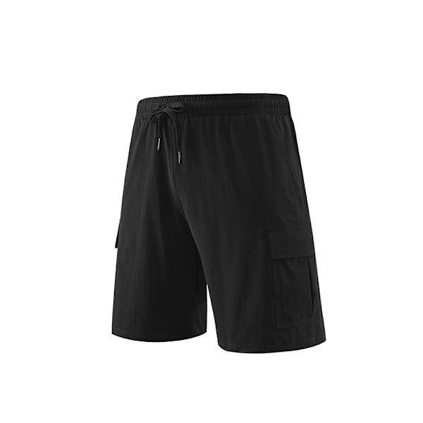 Sports Herre Mesh Foret Shorts Svømning Ferie Strand Badebukser Sommer Strand Badebukser Gym Jogging Gåture Løb S Black