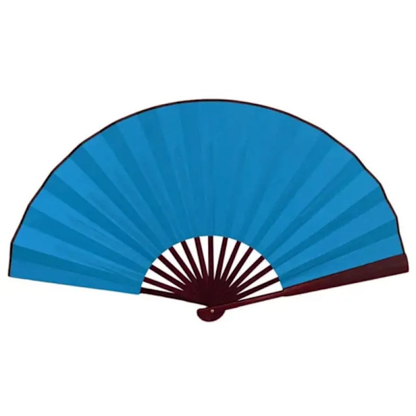 Høykvalitets ny vifte - Ensfarget - Ekstra stor 33cm - Turkis Turquoise Turquoise Turkos