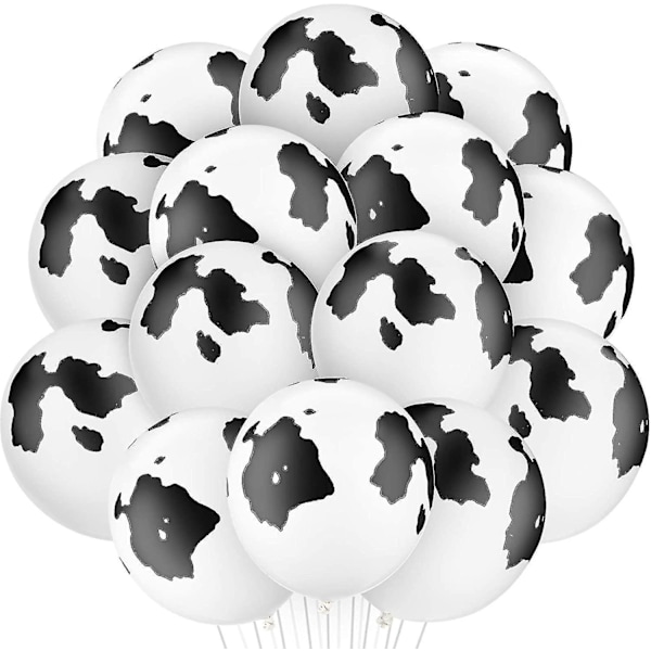 100 Pieces Cow Balloons Latex Balloons Funny Print Cow Balloons For Birthday Party Supplies Decorations