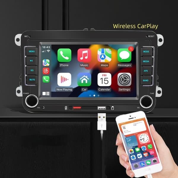 F9070W Autoradio / CarPlay & Android Auto – 7 tuumaa Volkswageniin