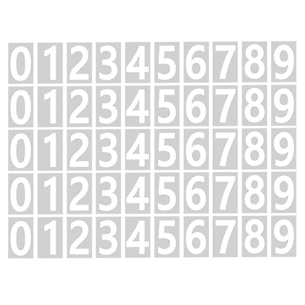 Numbers For Outside, 10 Sets 0-9 Reflective Number Stickers With Sticky Tab For Easy Backing Separ