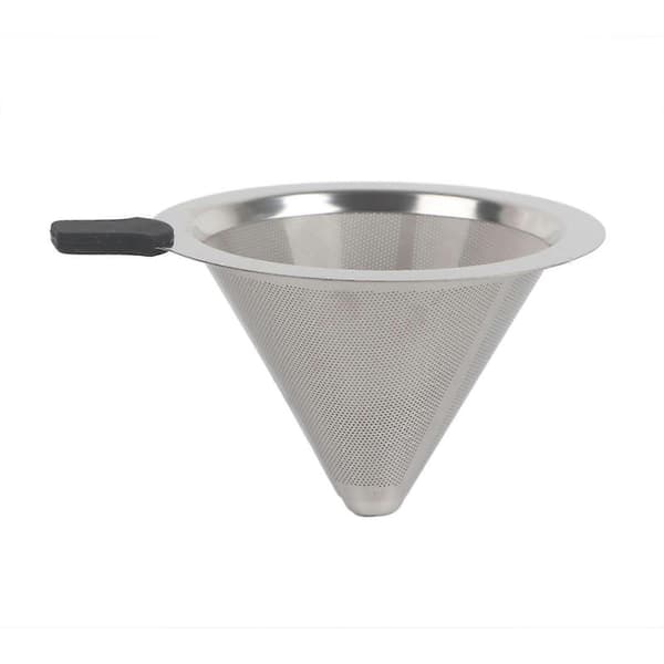 Manuel Håndbryg Kaffebrygger Glaskande med Rustfrit Stålfilter