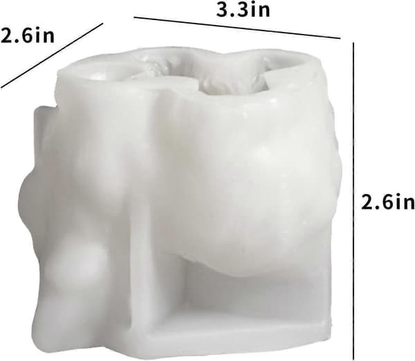 Highland Ko-formede silikoneforme til harpikslys sæbe, 3D Ko-dyr lysforme til lysfremstilling, Unik fondant chokolade kagepyntform