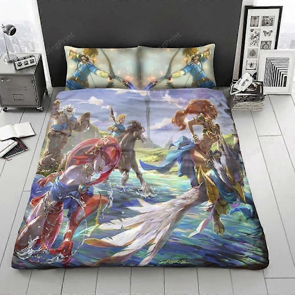 v5636 Sängkläder The Legend Of Zelda V Påslakanset Super Barn Hemtextil Sängkläder IU5636 240x260cm 94x102in