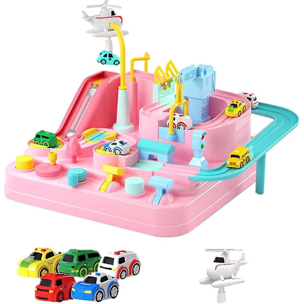 Adventure Rail Car Track Set Race Tracks Safe Smooth Car Adventure Educational Toy Children Car Adventure Game Interactive Toys Vehicle Puzzle Car