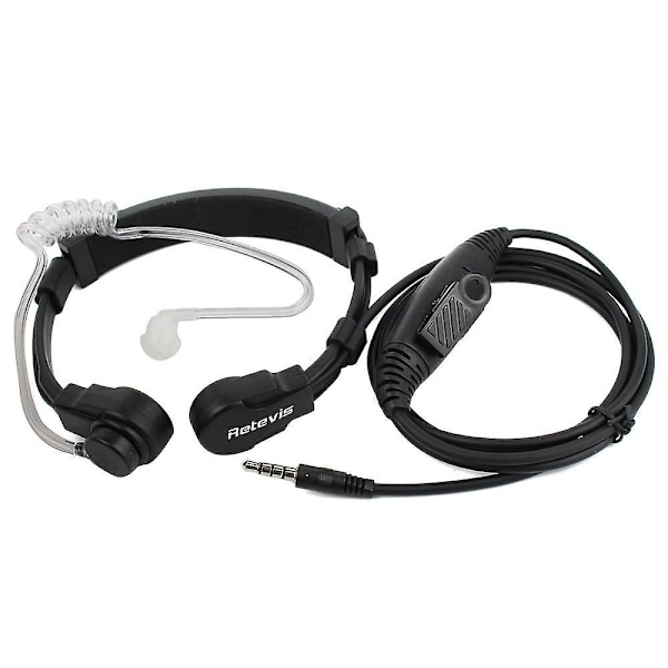 1Pin 3,5 mm ptt halsmikrofon øresnegl skjult luftrør headset med langsom rebound øreprop til mobiltelefon c9038a