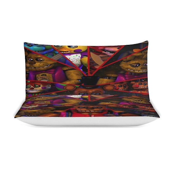 x256 Five Nights at Freddy's FNAF Påslakan Mikrofiber Sängkläder Set 3D-tryckt Lättviktigt 3-delat Täcke Set, 1 Påslakan Och 2 Kuddfodral 200x200cm 78x78in