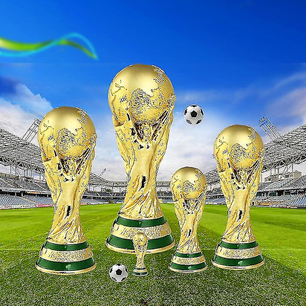 VM Fodboldtrofæ Resin Replika Trofæ Model Fodbold Fan Souvenir Gave -wf 27CM