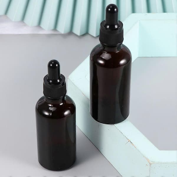 Eterisk oljeflasker kaffeglass for reise 10 stk dråpeflasker