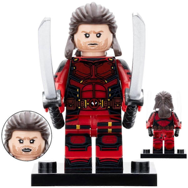 Wolverine Multiverse Varianter Minifigur Set 1 Med Vapen Tillbehör